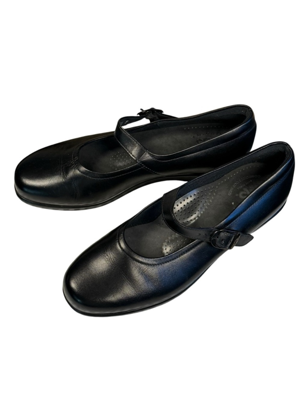 NWOB SAS Maria Comfort Black Leather Mary Jane Shoes Size 6 - Picture 3 of 14